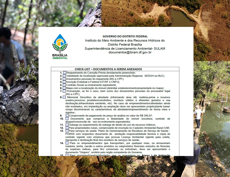 Dispensa de licenciamento ambiental DF