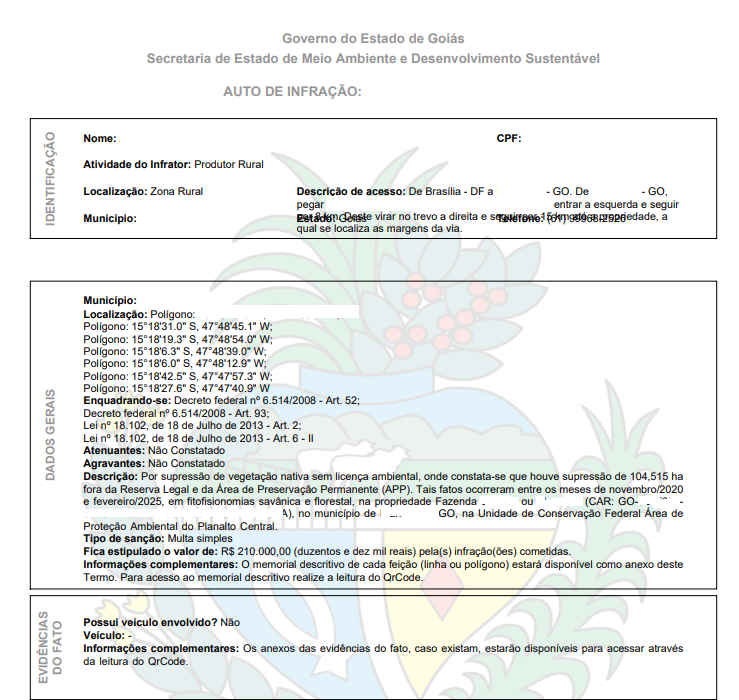 SEMAD regularização ambiental Goiás: Auto de Infração SEMAD GO, consulta de processo e autocomposição